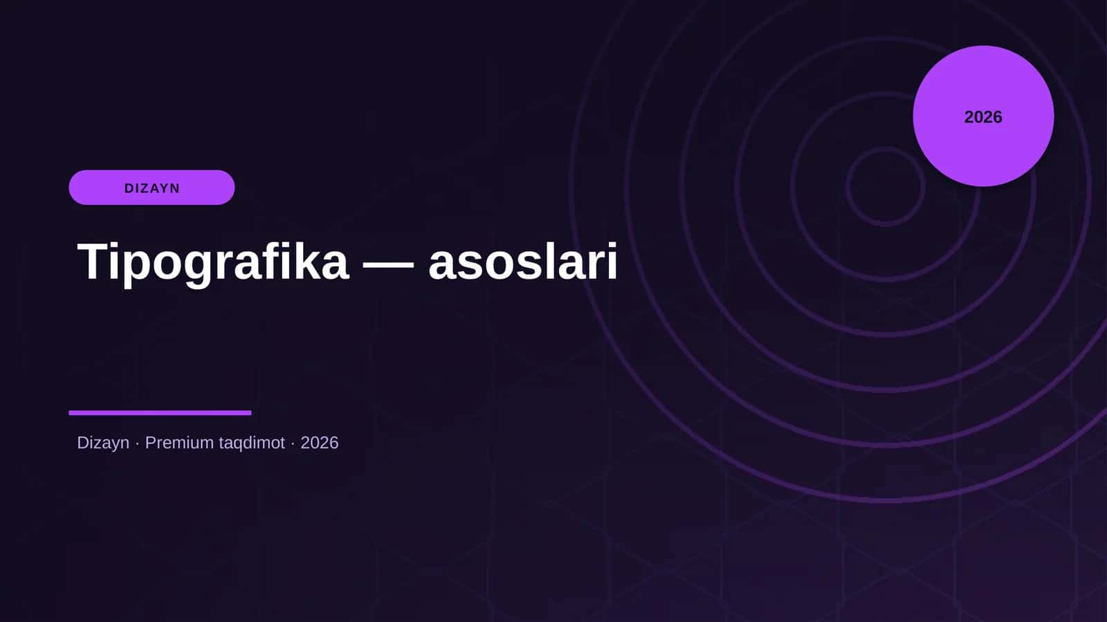 Tipografika — asoslari