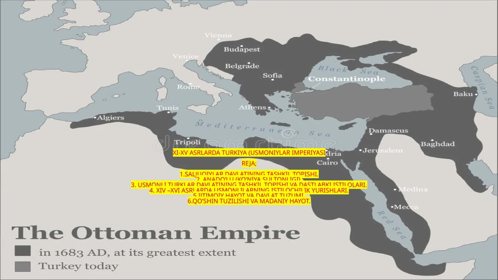 XI-XV asrlarda Turkiya (Usmoniylar imperiyasi)