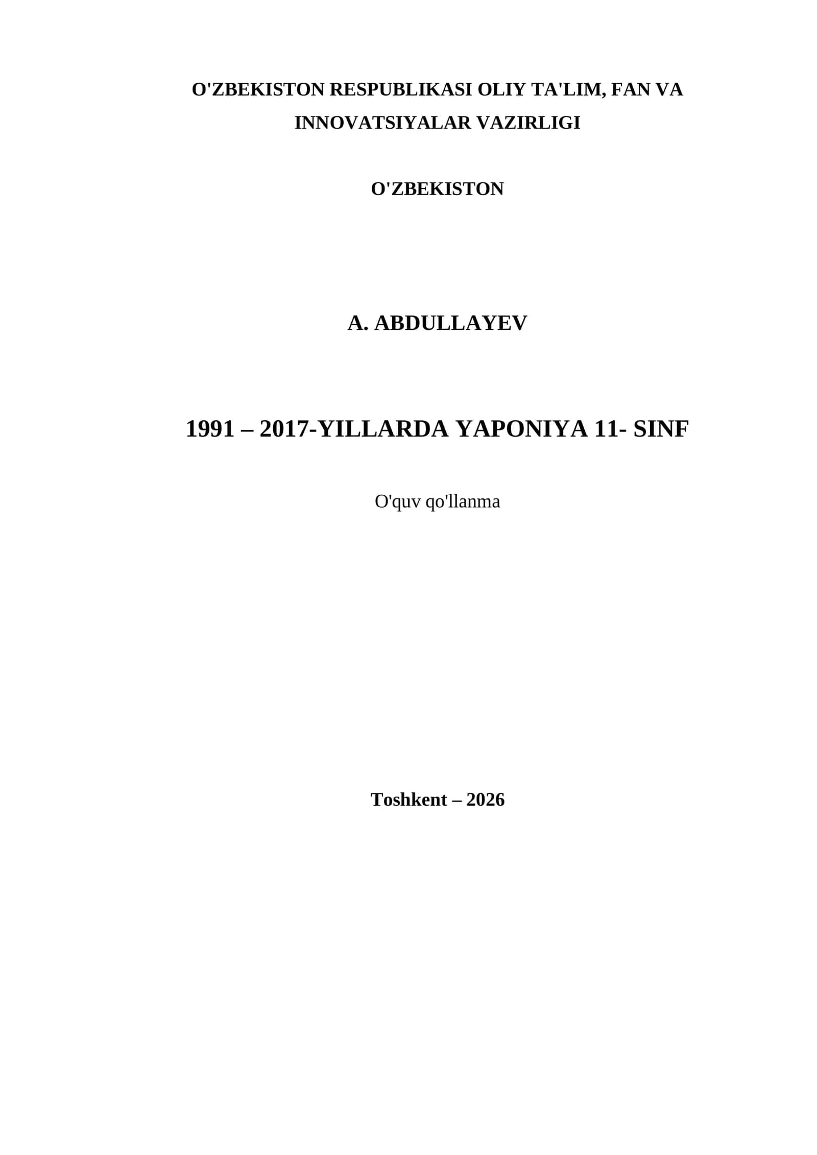 1991 – 2017-YILLARDA YAPONIYA 11- SINF