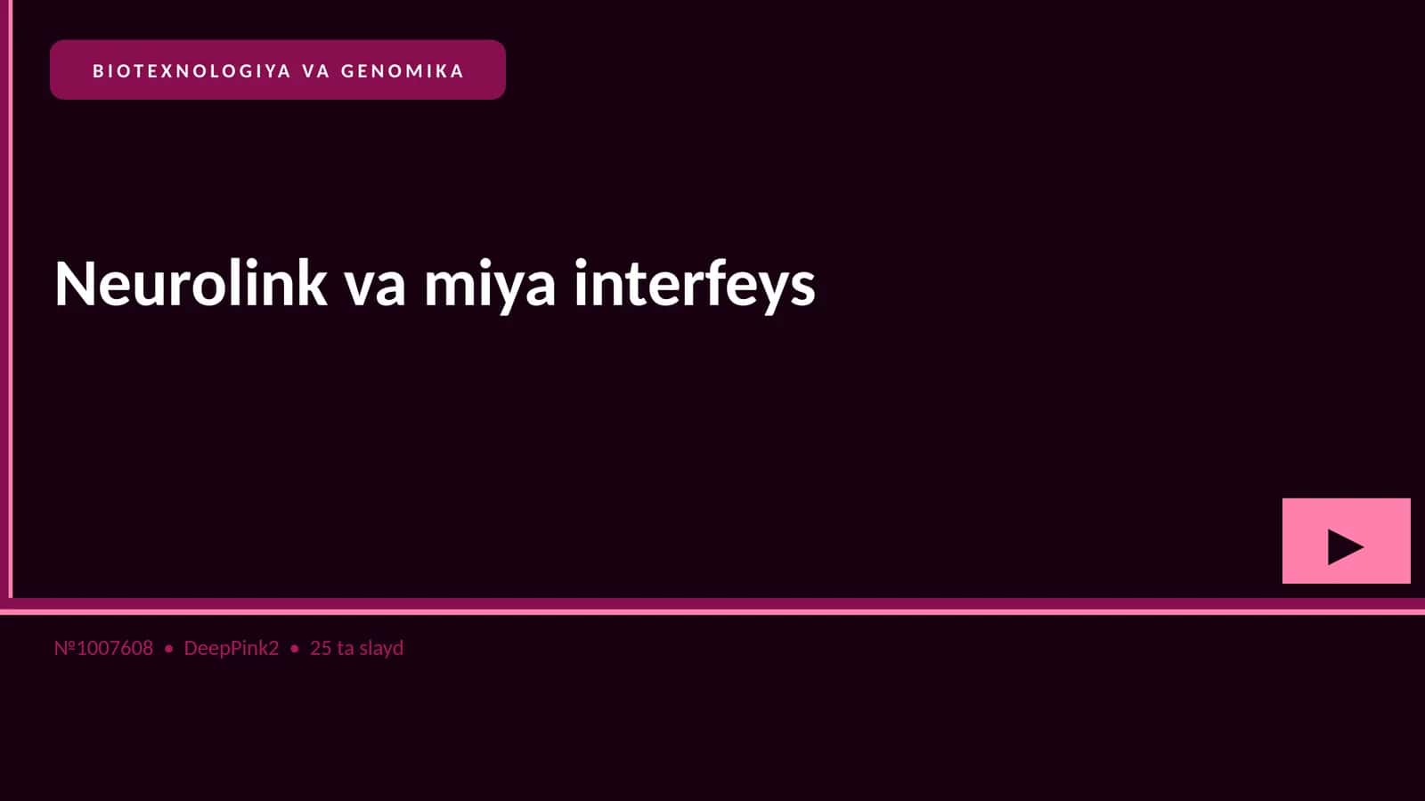 Neurolink va miya interfeys