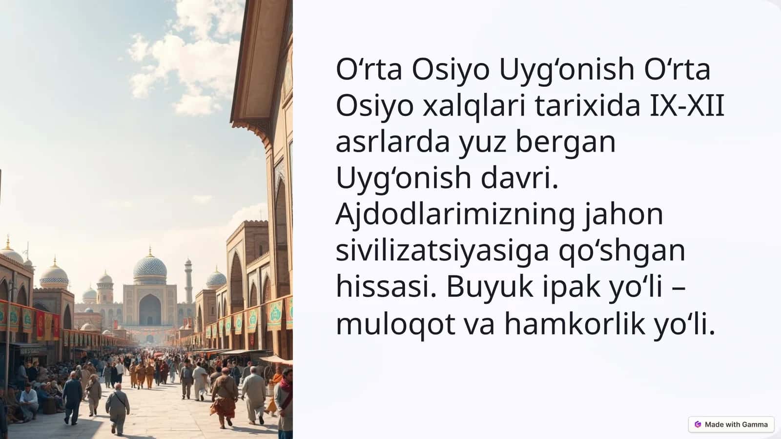 O‘rta Osiyo Uyg‘onish