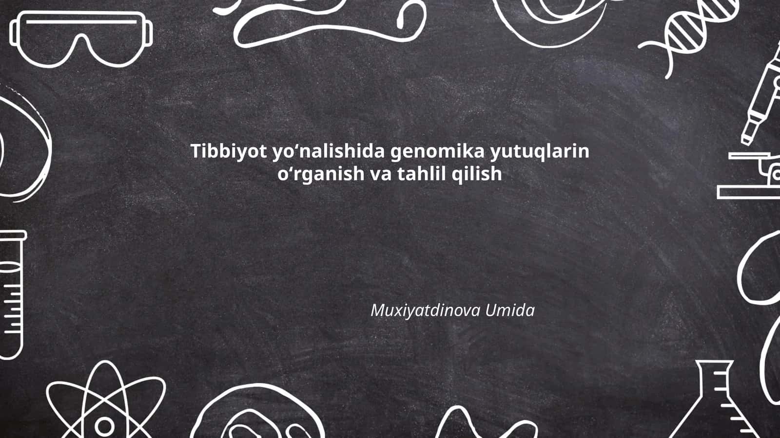 Genom tadqiqotlari va tashxis jarayonida yutuqlar