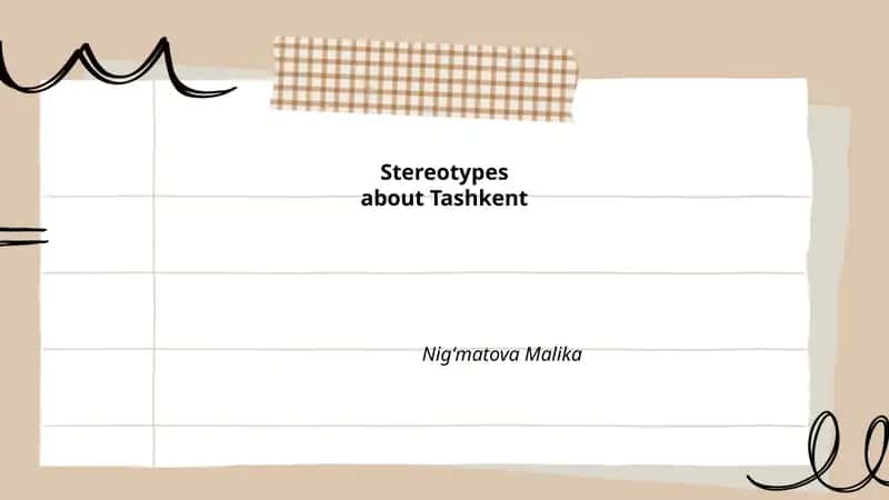 Stereotypes about Tashkent