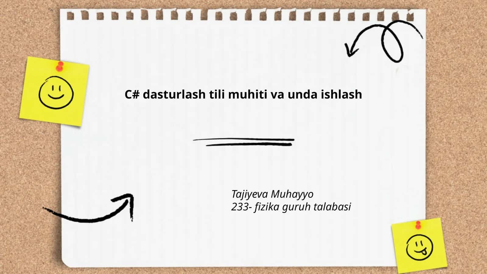 C# dasturlash tili