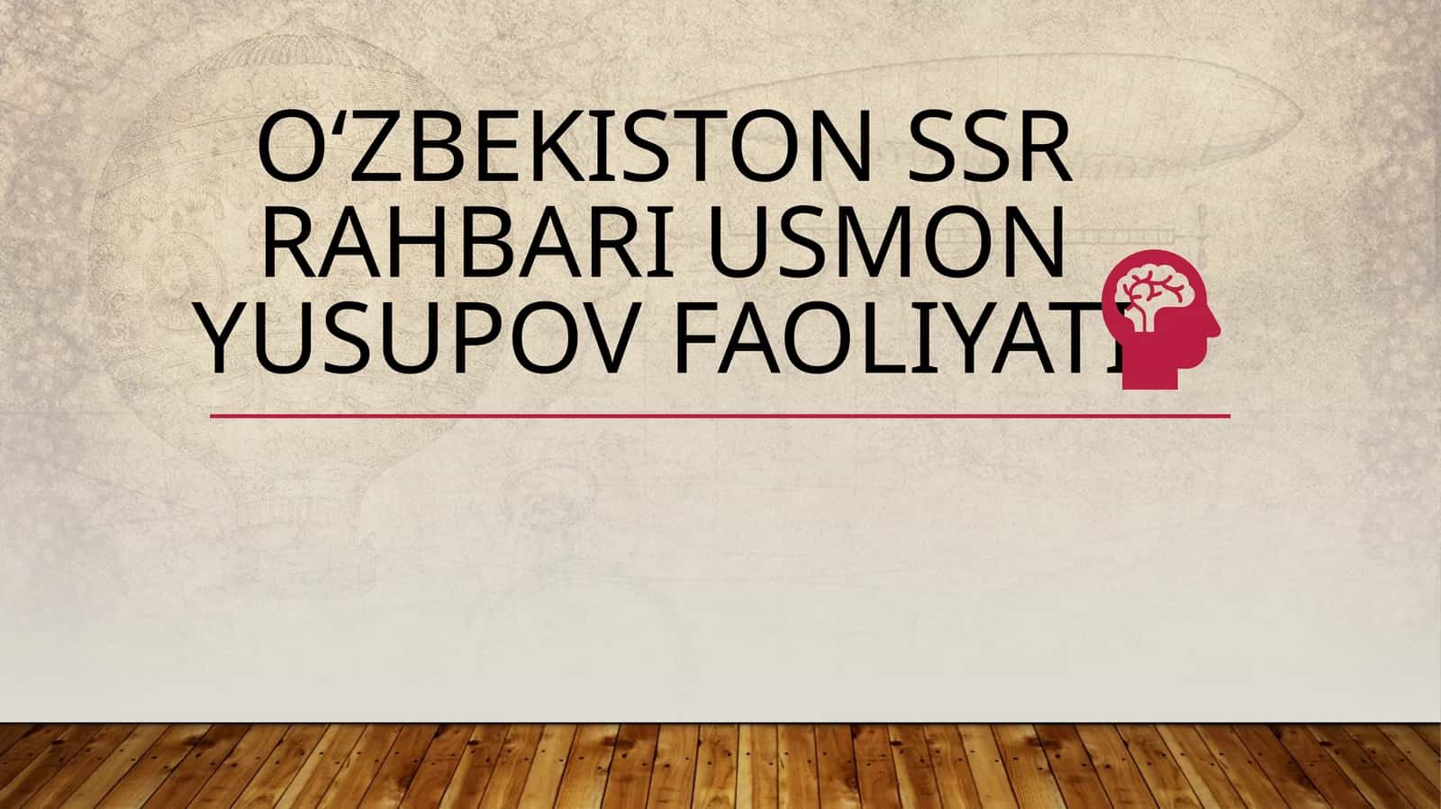 Oʻzbekiston ssr rahbari Usmon Yusupov faoliyati