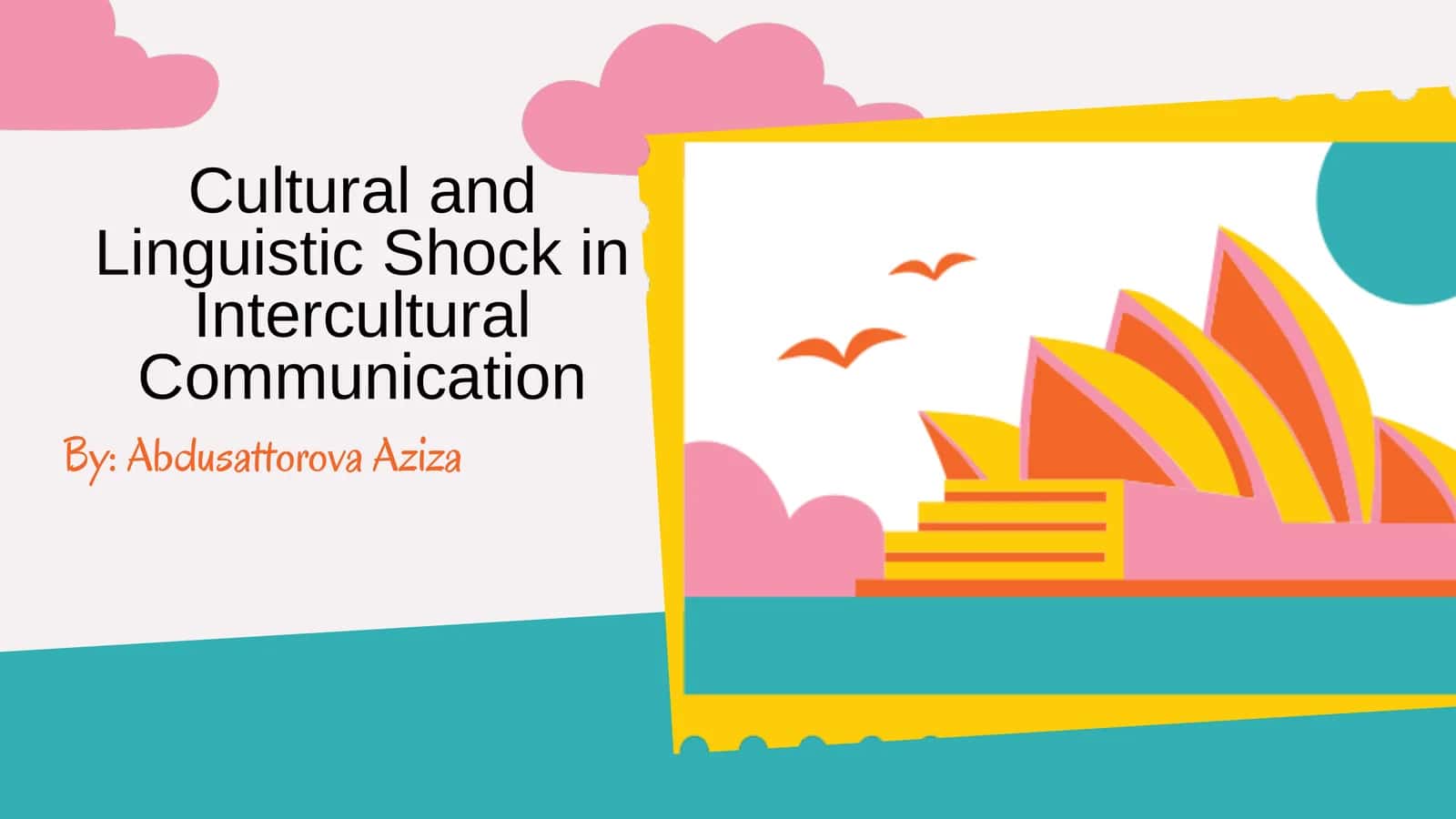 Cultural and linguistic shock - ingliz tilida taqdimoq pptx