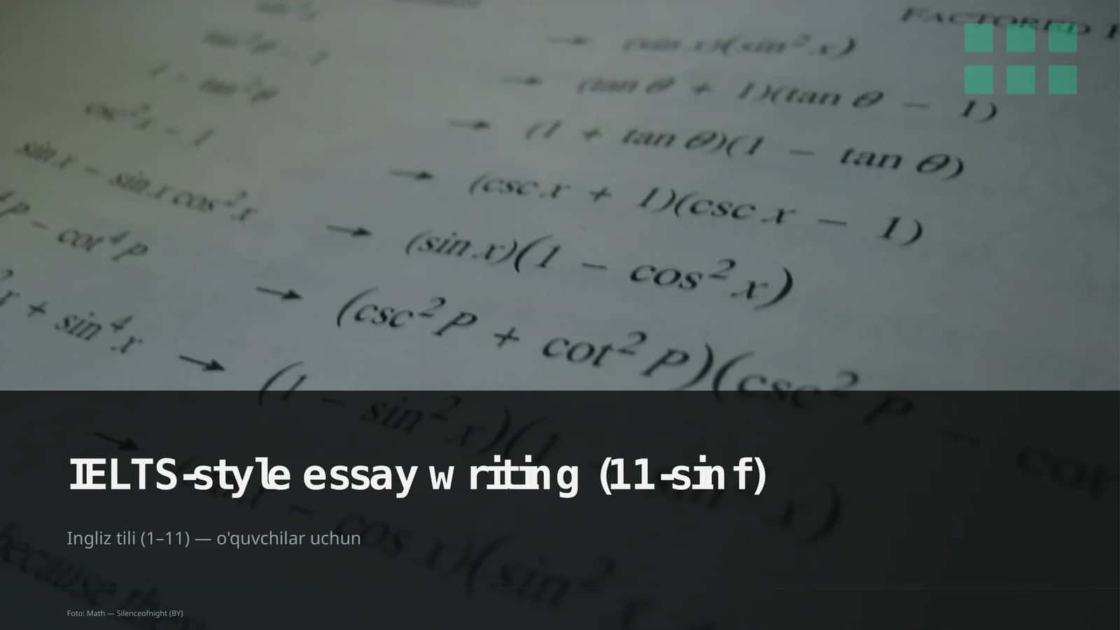 IELTS-style essay writing (11-sinf)