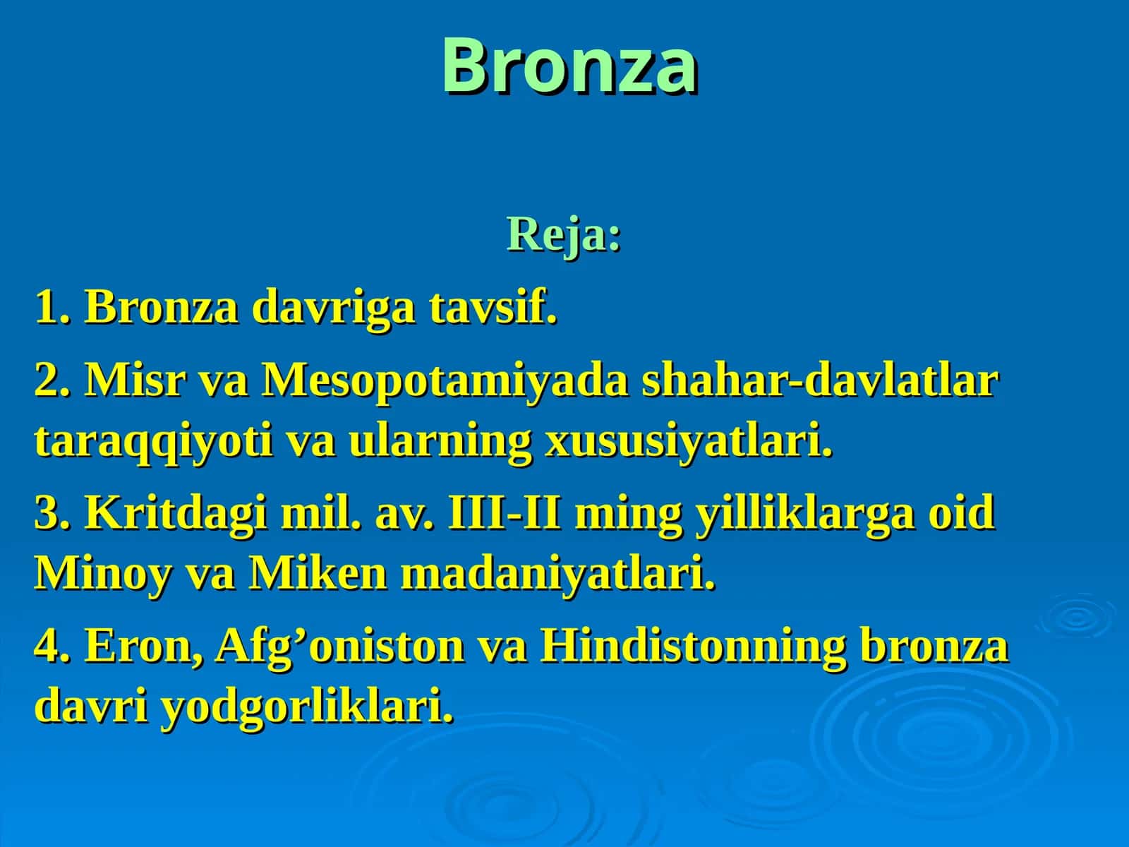 Bronza