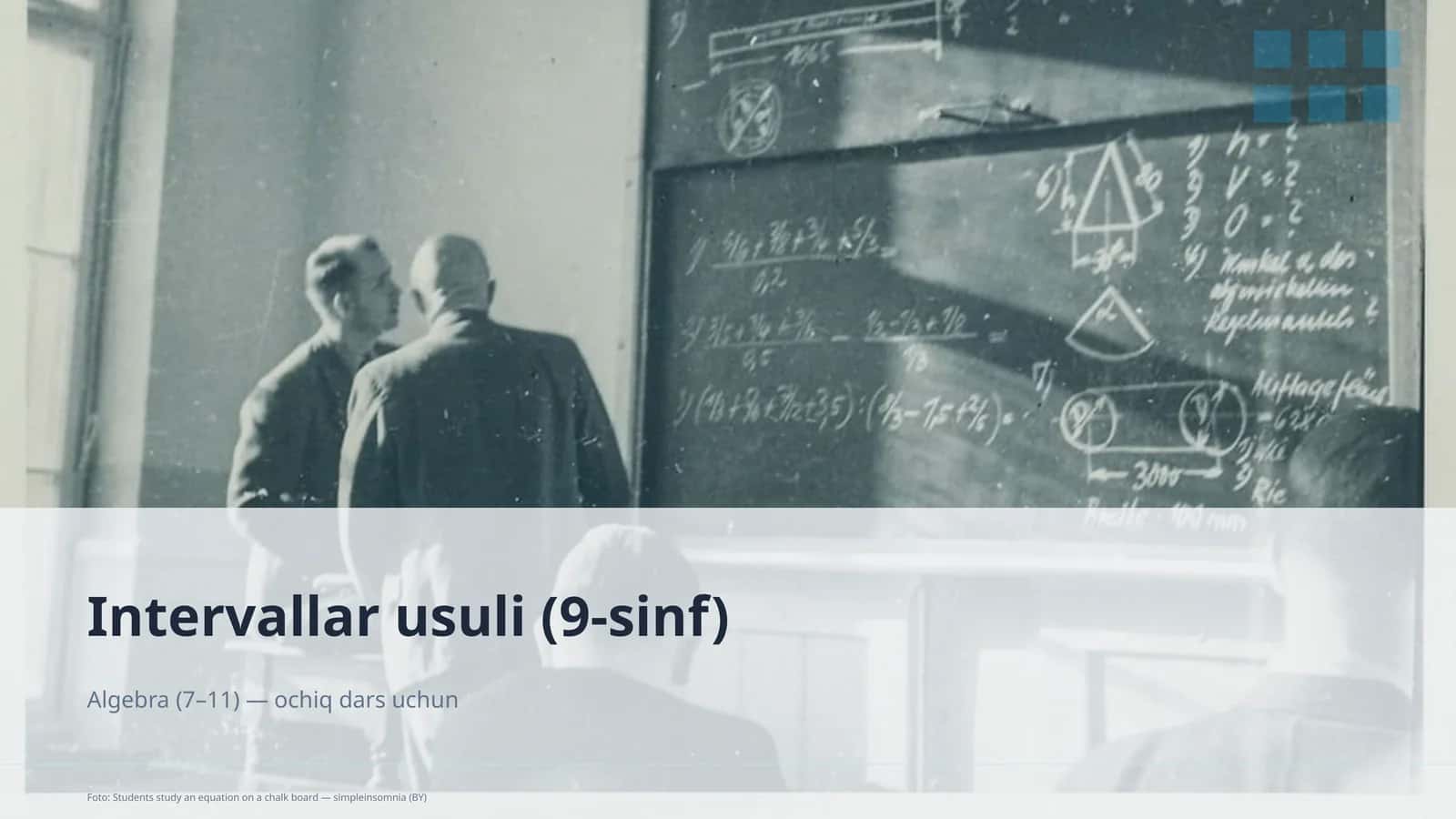 Intervallar usuli (9-sinf)