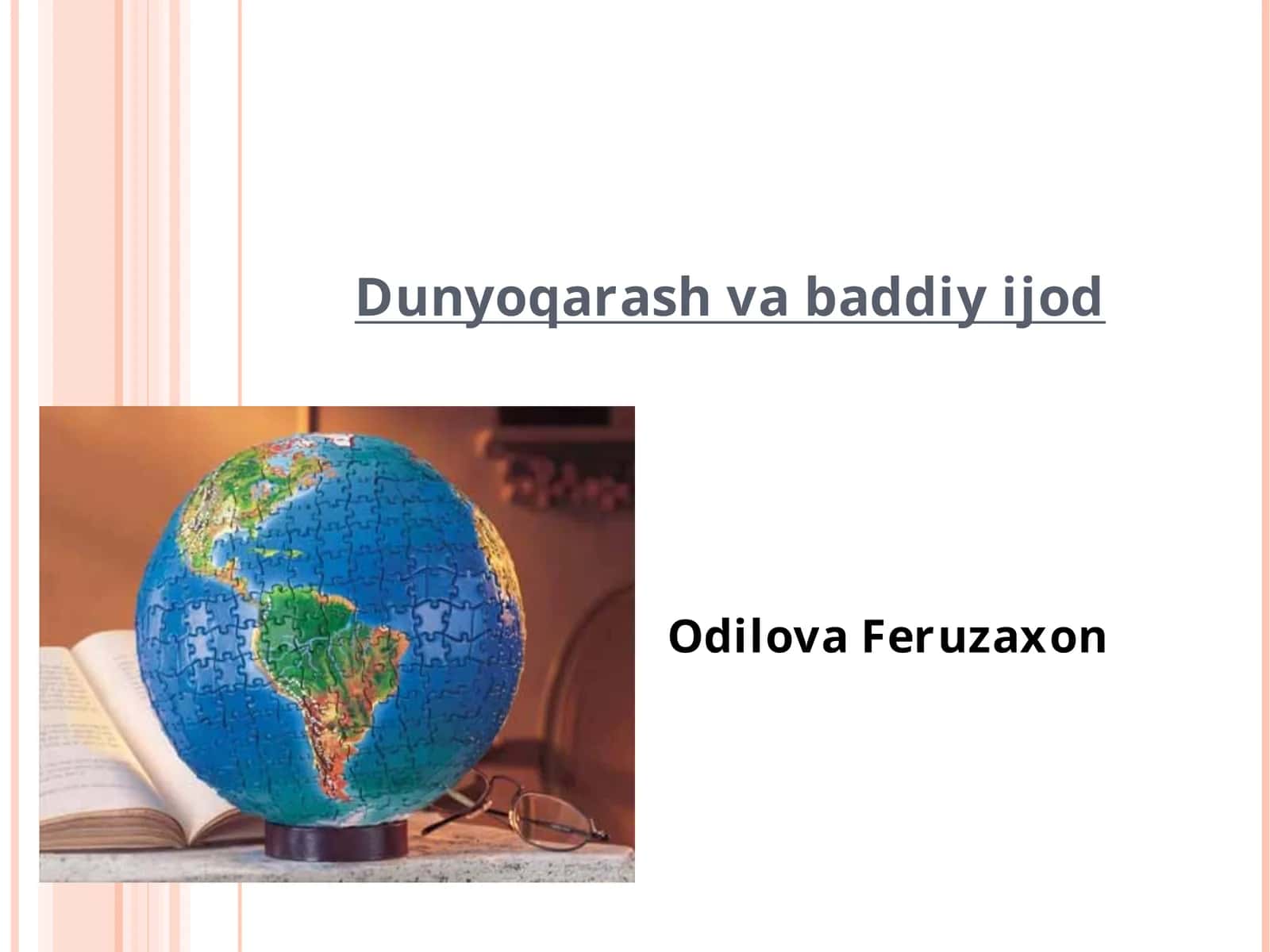 Dunyoqarash va baddiy ijod