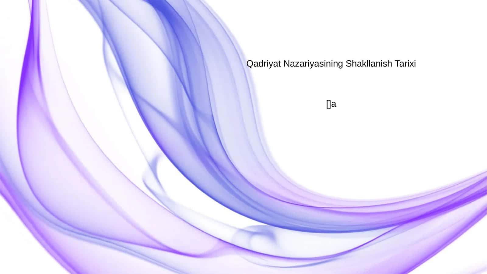 Qadriyat Nazariyasining Shakllanish Tarixi