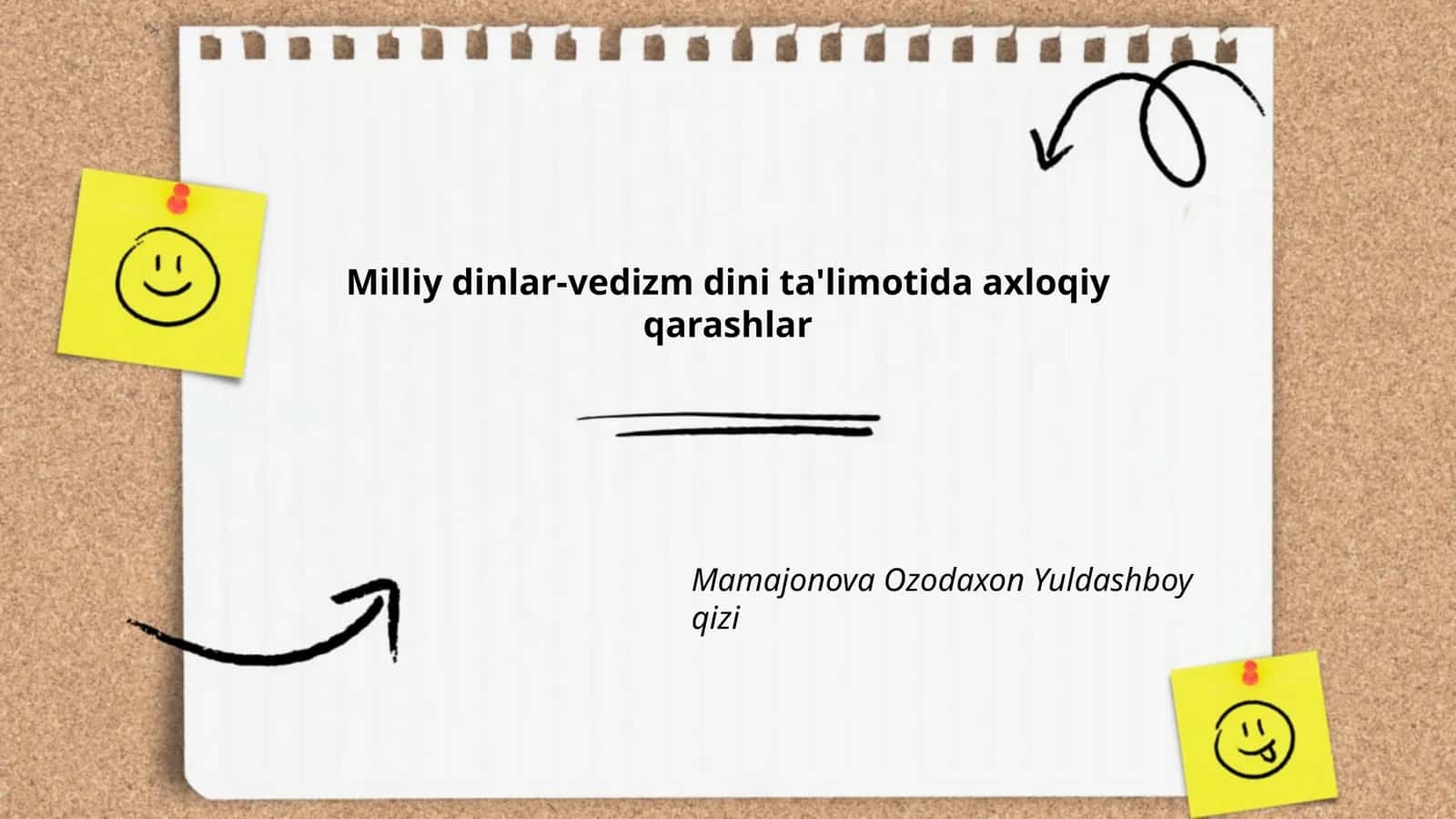Vedizm dinidagi axloqiy qadriyatlar