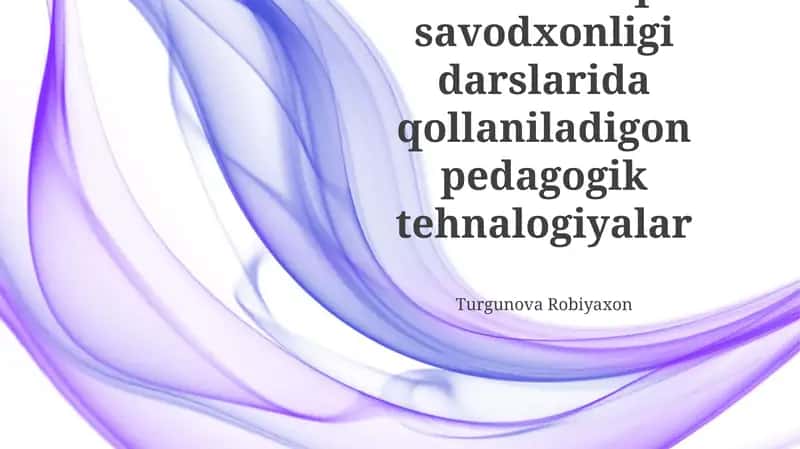 Pedagogik texnologiyalar