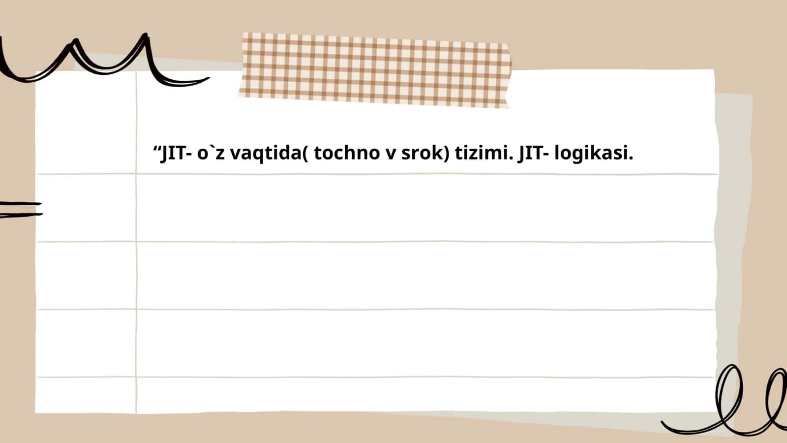 JIT tizimi