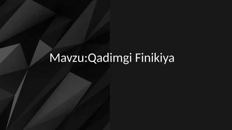 Qadimgi Finikiya