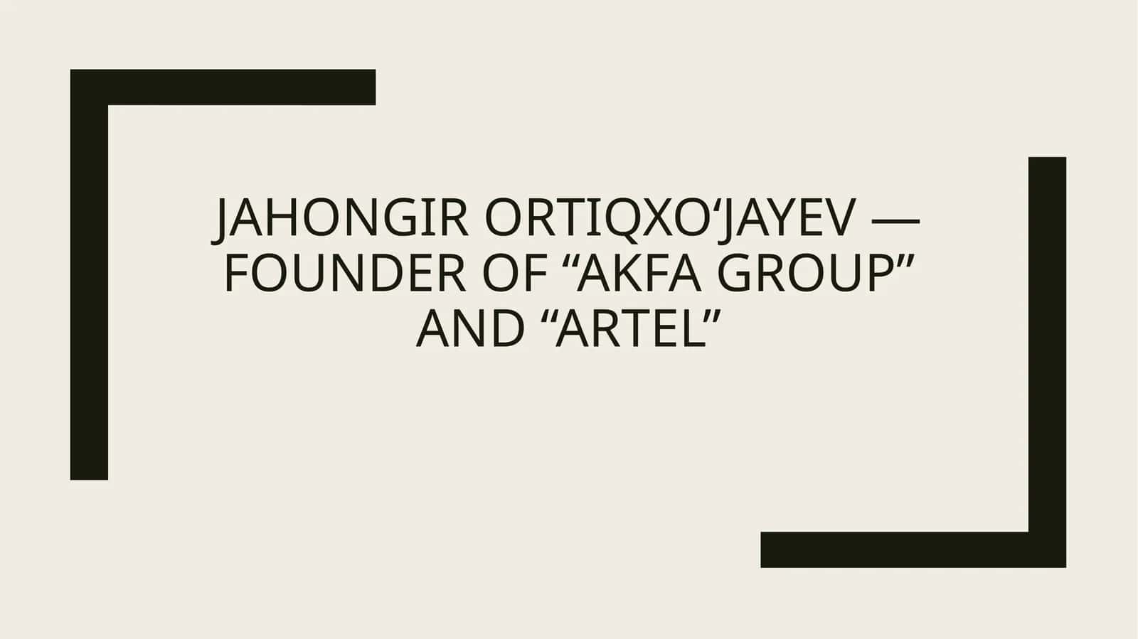 Akfa group and artel