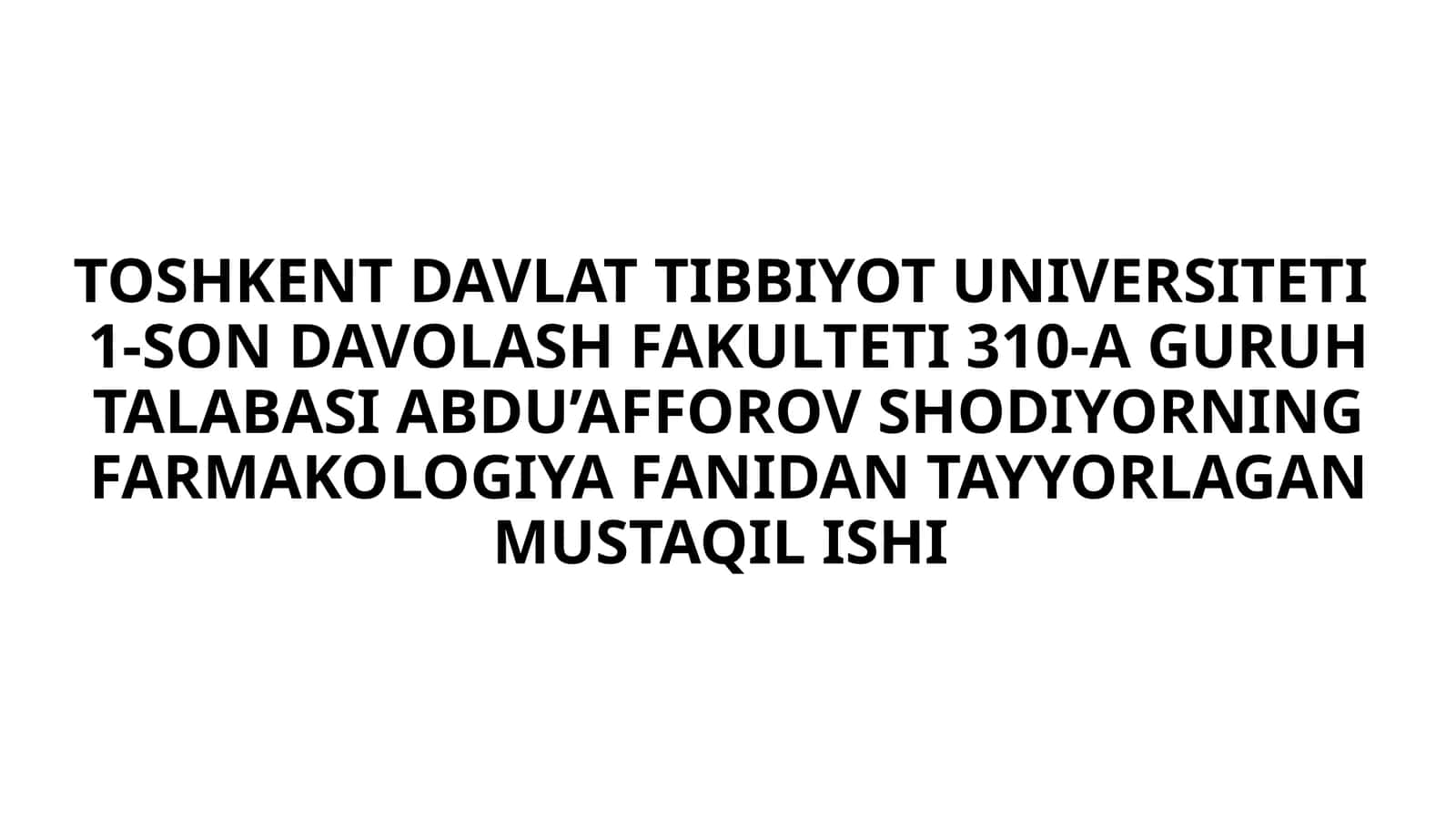 ALLERGIYAGA QARSHI VOSITALAR