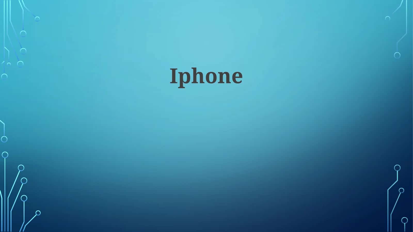 "iPhone" ning evolyutsiyasi ingliz tilida