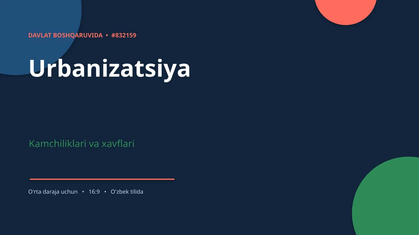 Urbanizatsiya