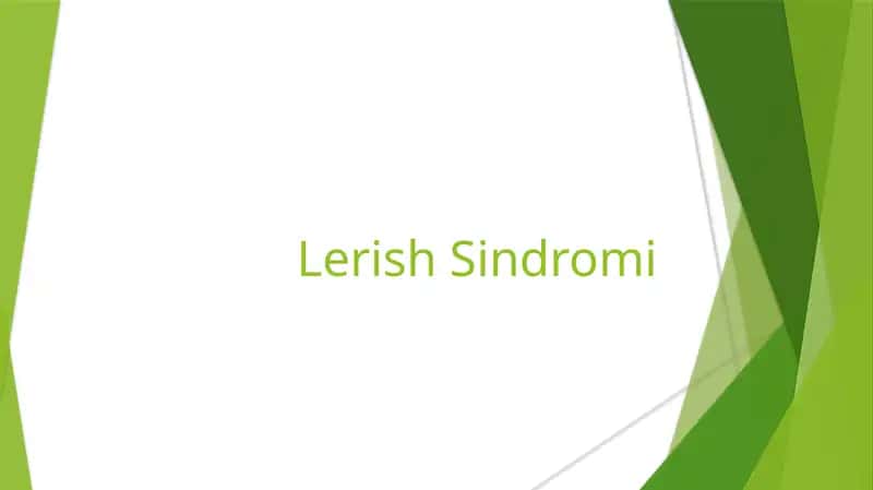 Lerish Sindromi