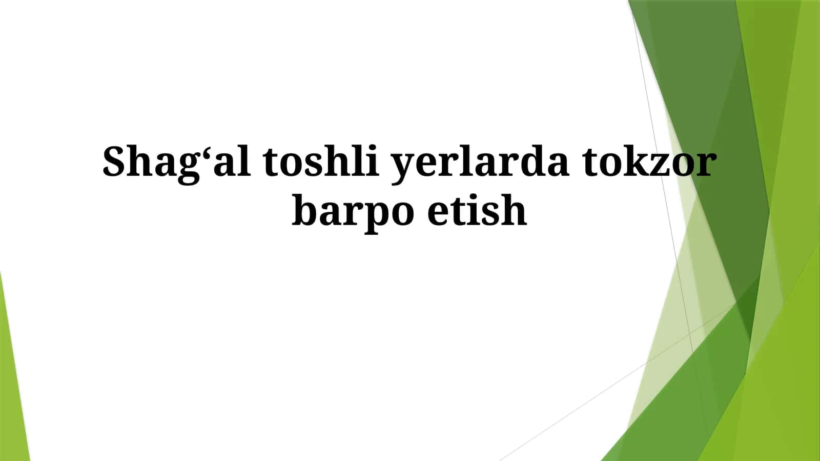 Tuproq va Uzum Navlarini Tanlash
