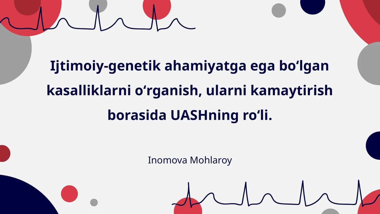 Ijtimoiy-genetik kasalliklarni o'rganish