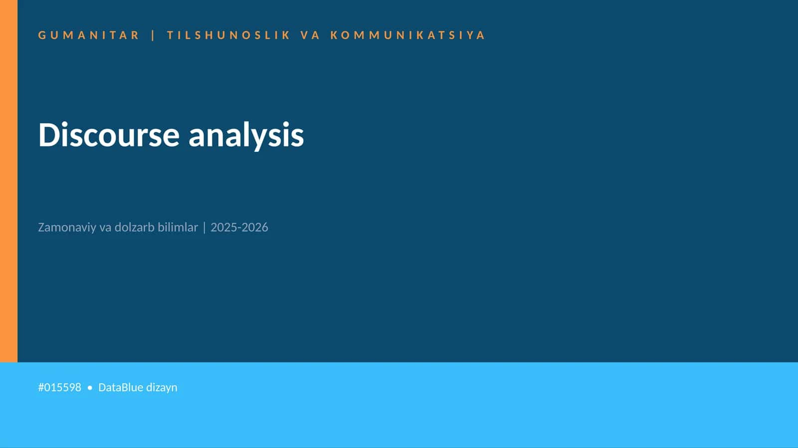 Discourse analysis