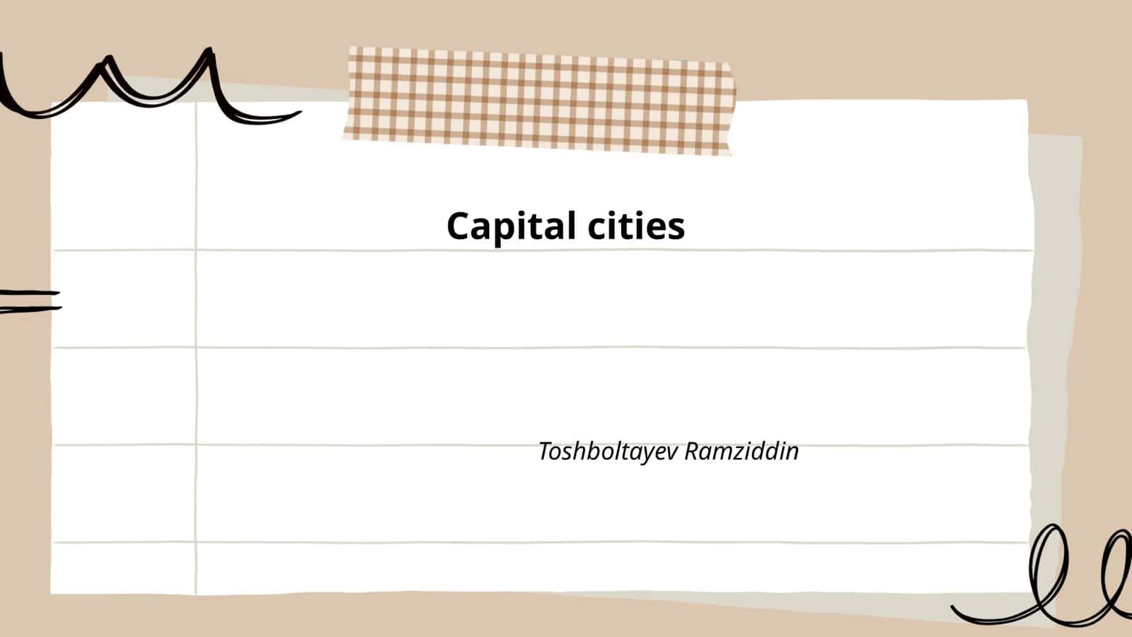 History of Capital Cities