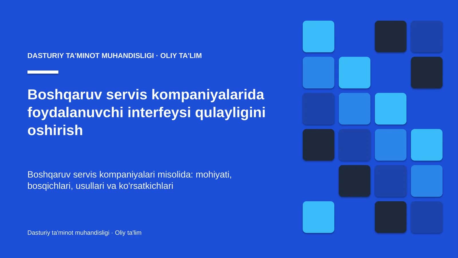 boshqaruv servis kompaniyalarida foydalanuvchi interfeysi qulayligini oshirish 3231
