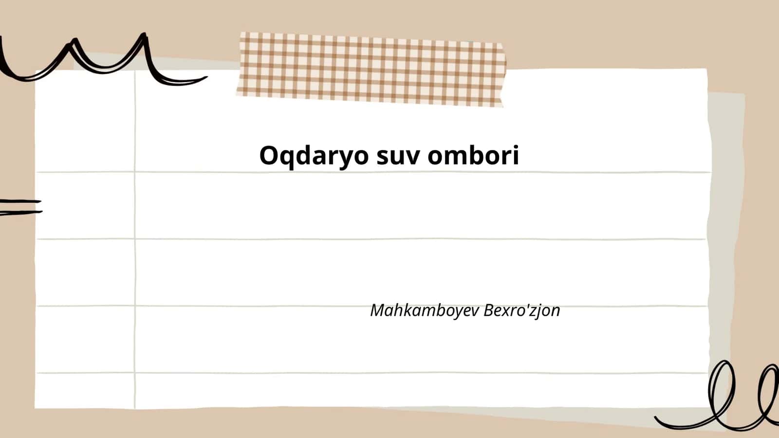 Oqdaryo suv ombori
