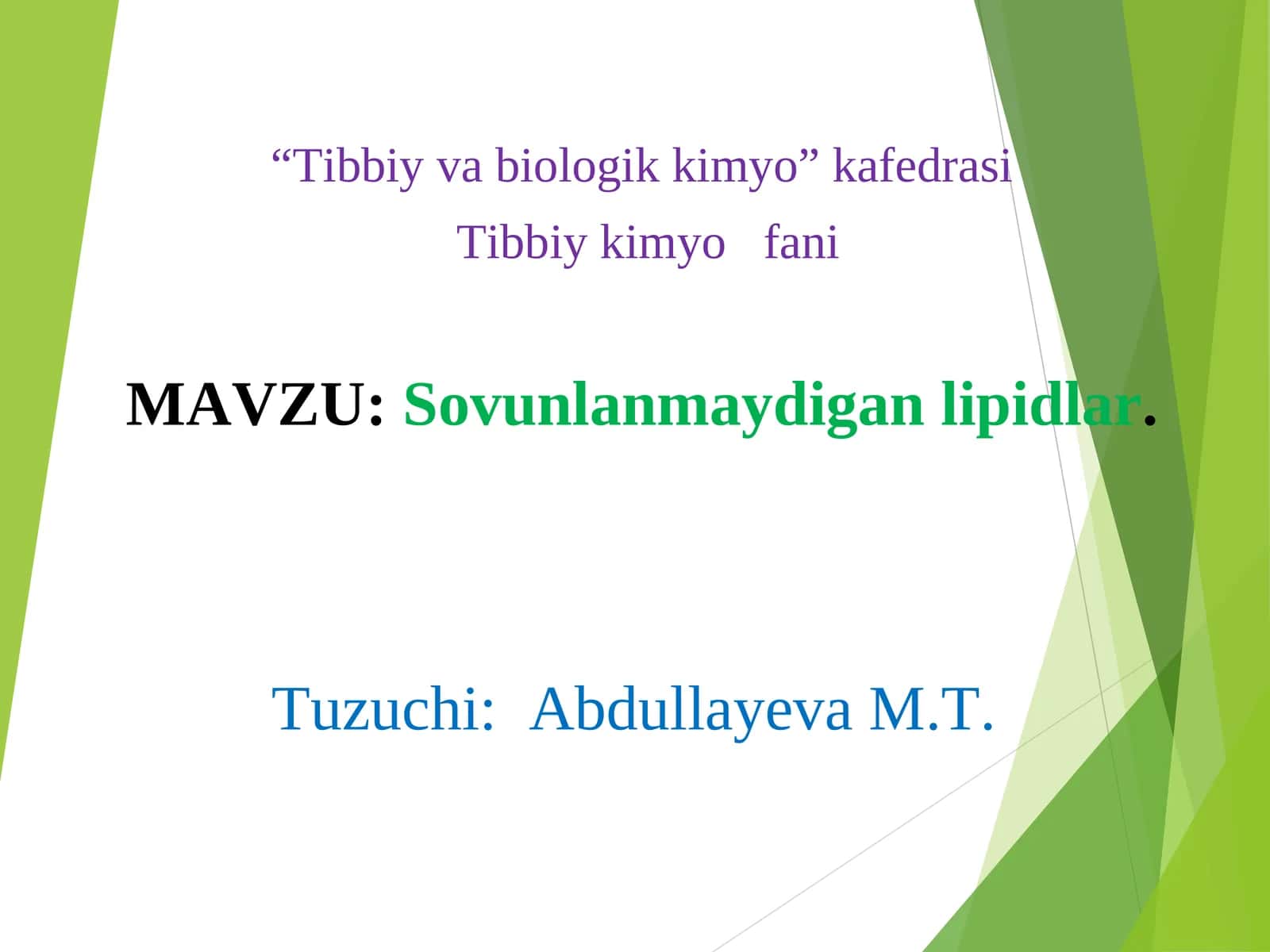 Sovunlanmaydigan lipidlar