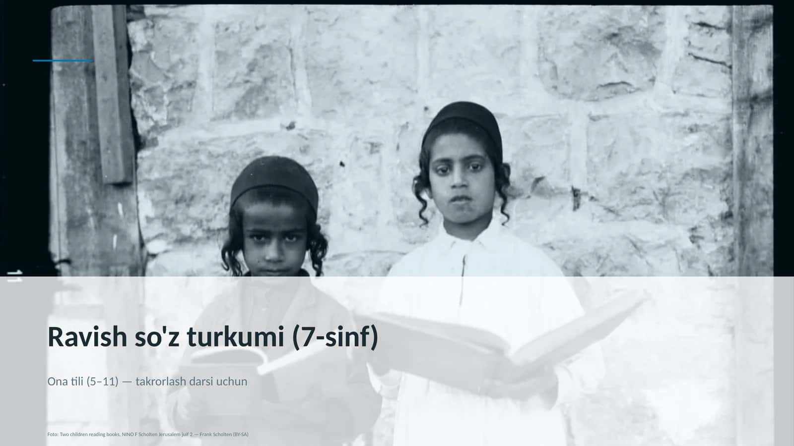 Ravish so'z turkumi (7-sinf)