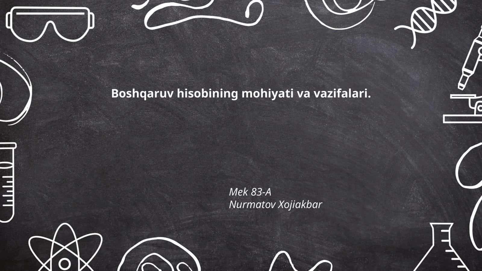 Boshqaruv hisobi