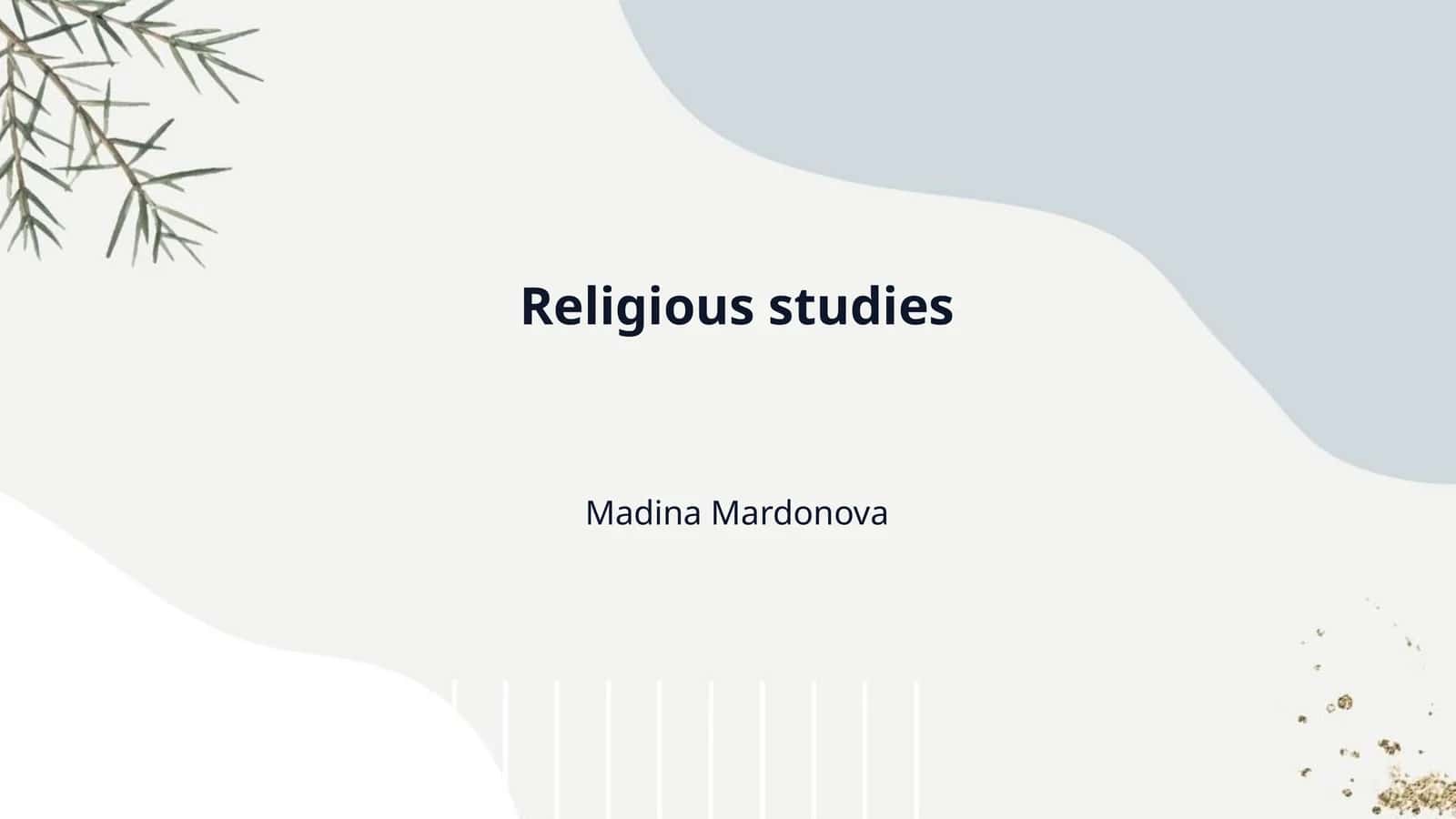 Religious studies