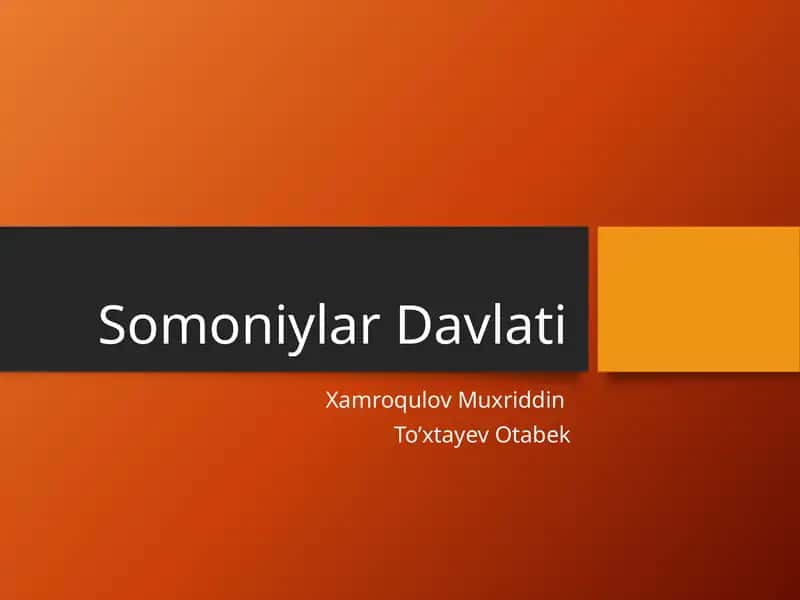 Somoniylar
