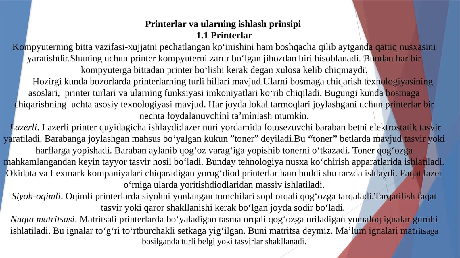 Printerlar