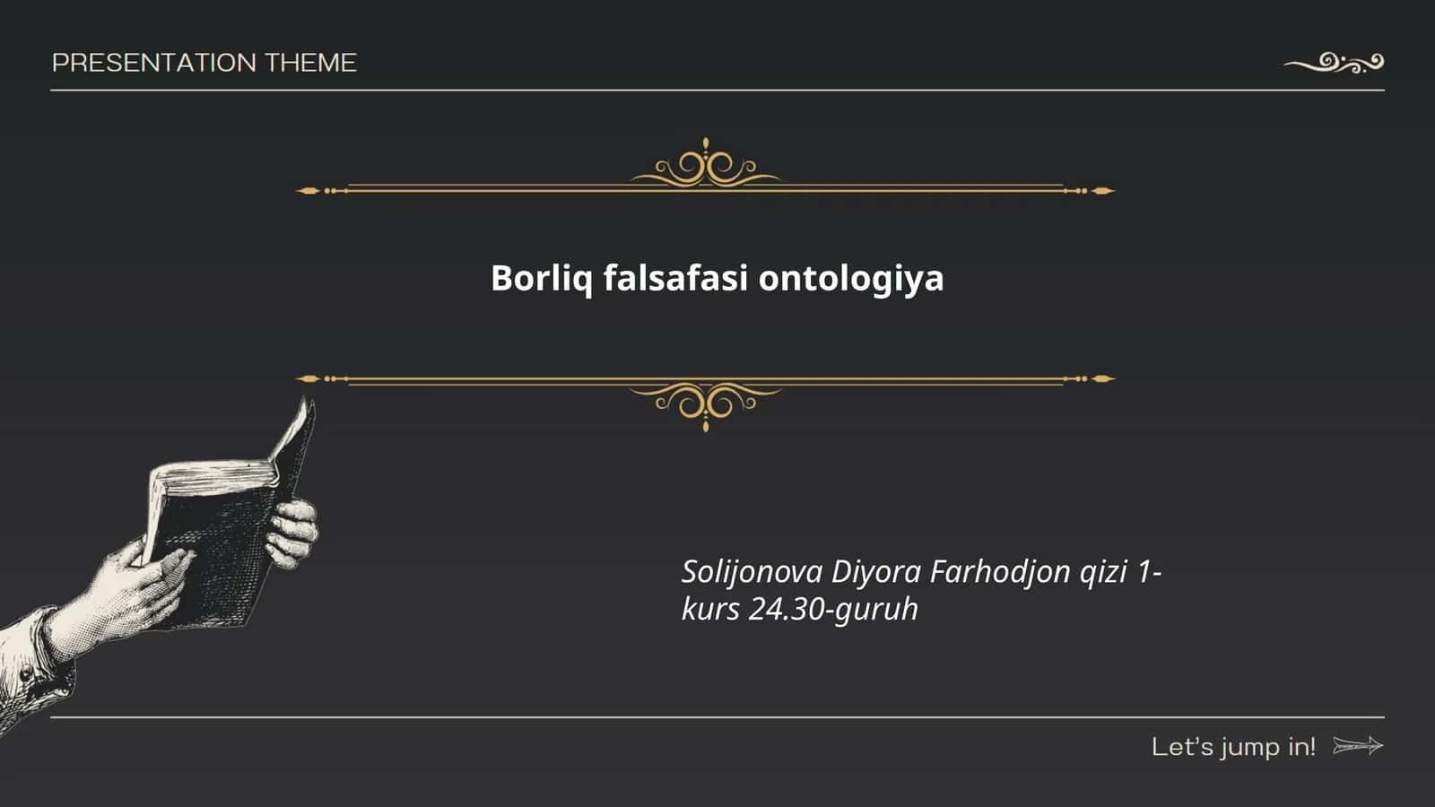 Borliq falsafasi ontologiya
