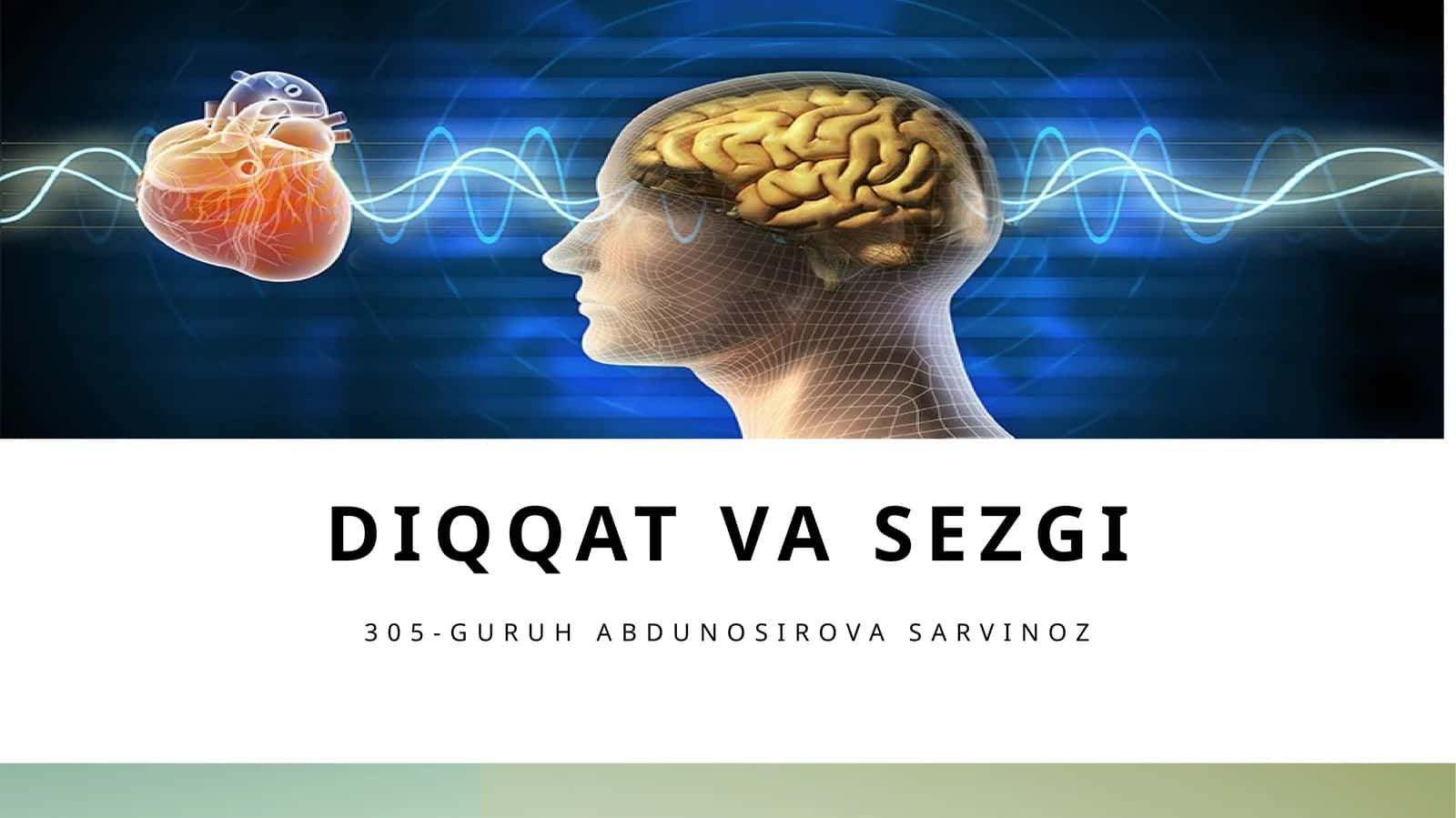 Diqqat va sezgi
