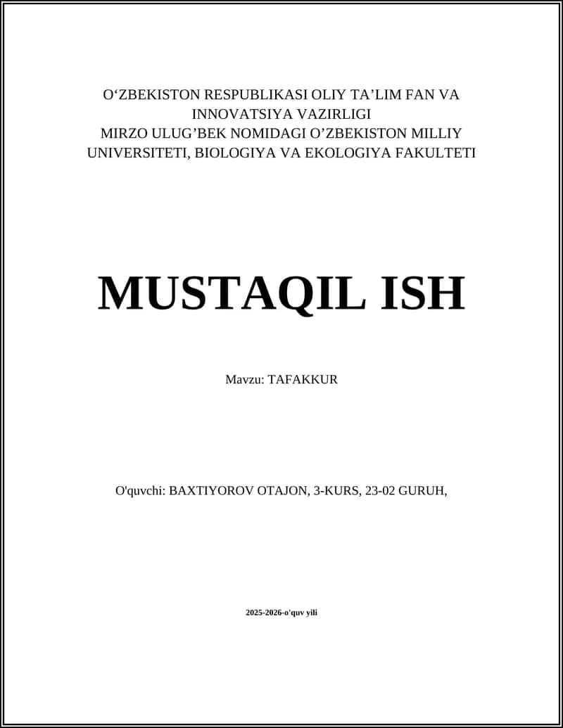 TAFAKKUR