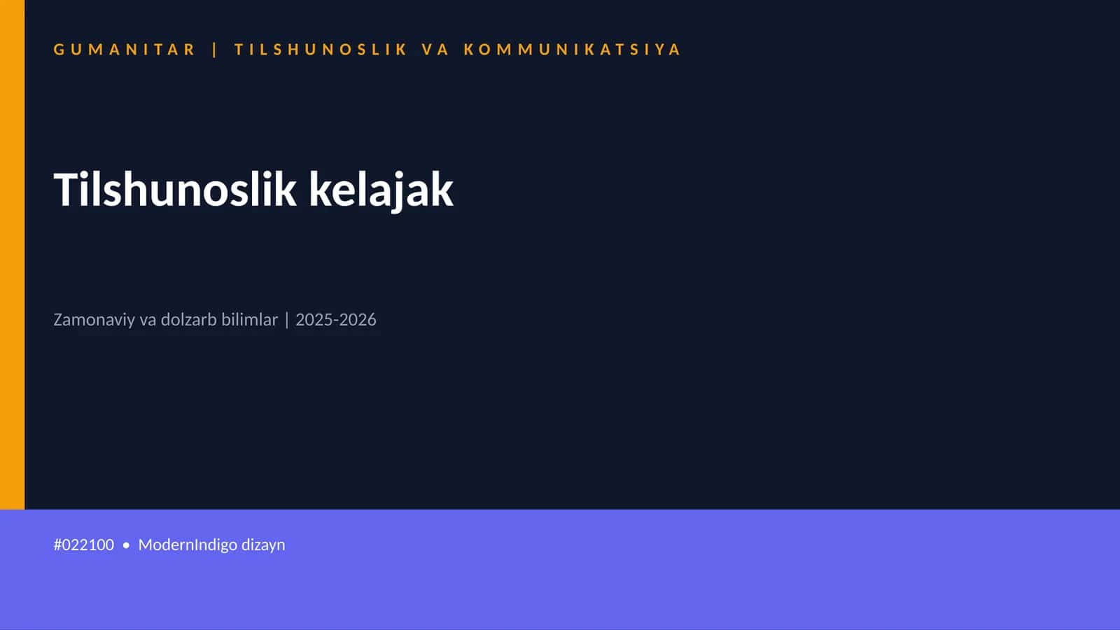 Tilshunoslik kelajak