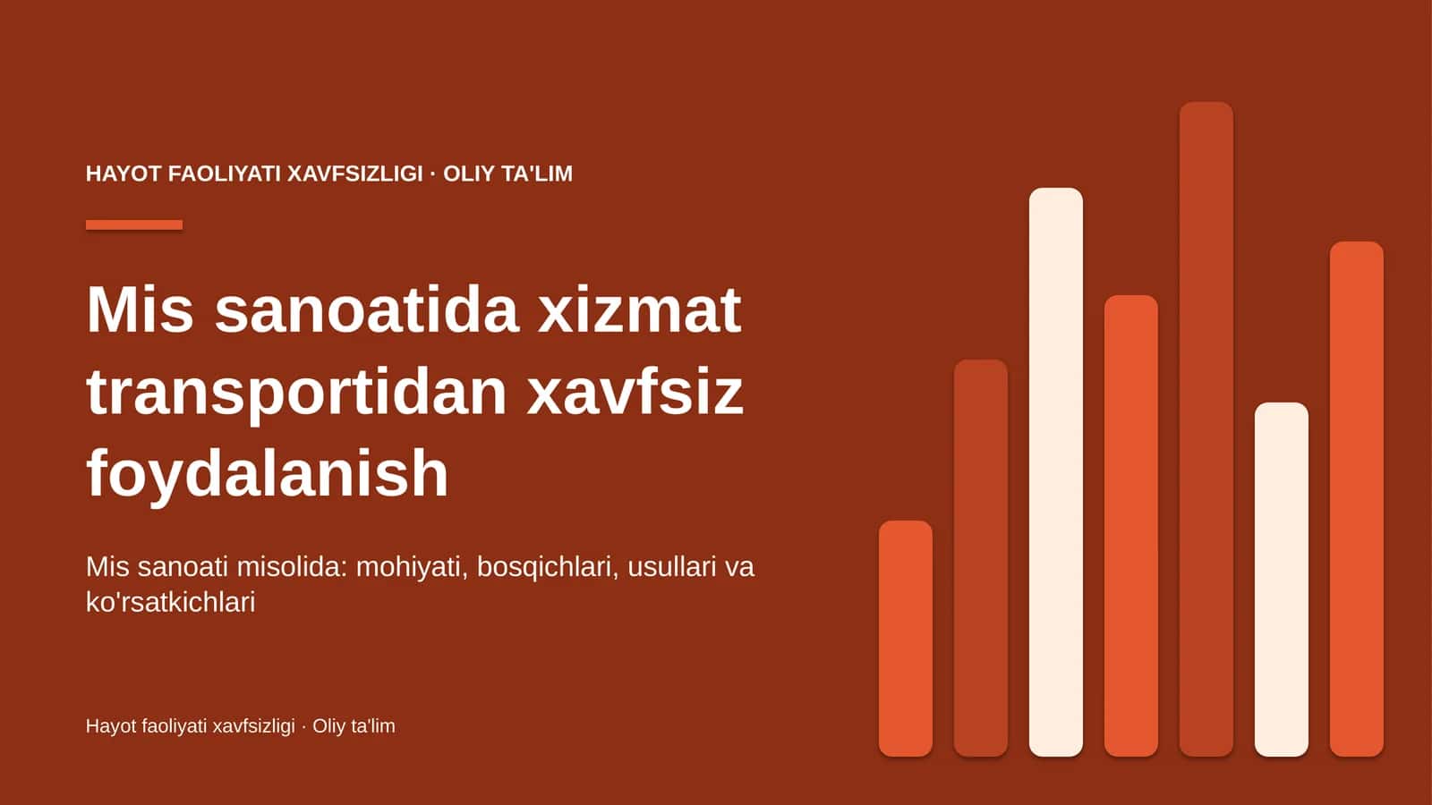 mis sanoatida xizmat transportidan xavfsiz foydalanish 6465