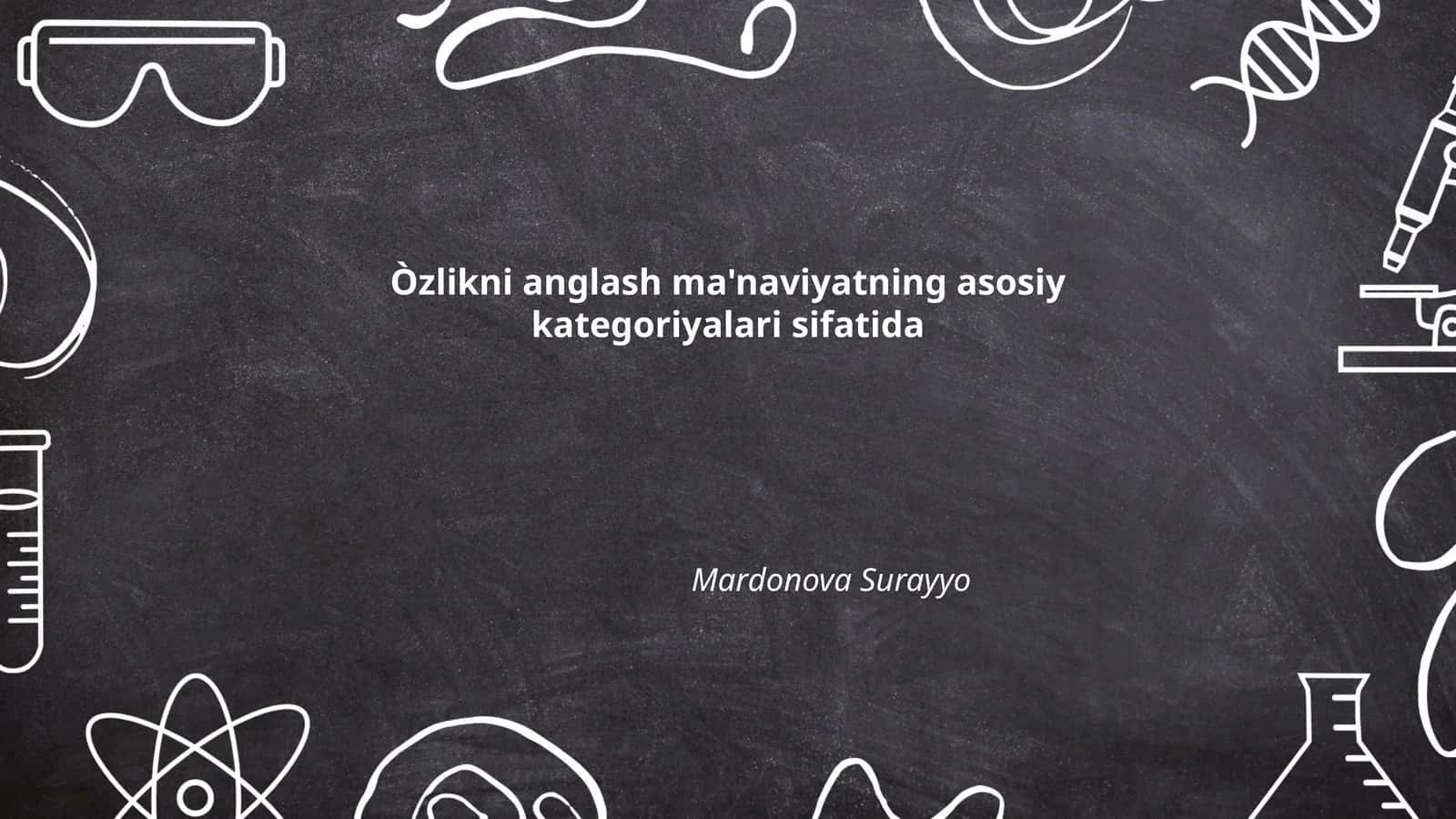 O'zlik tushunchasi