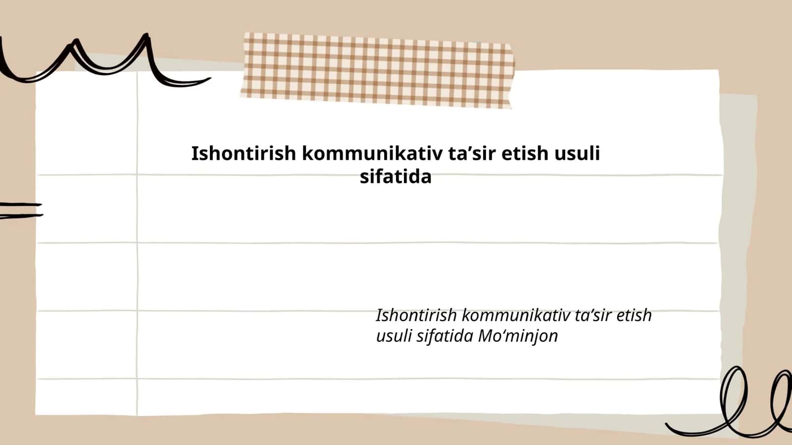 Ishontirish kommunikativ taʼsir etishning nazariy asoslari