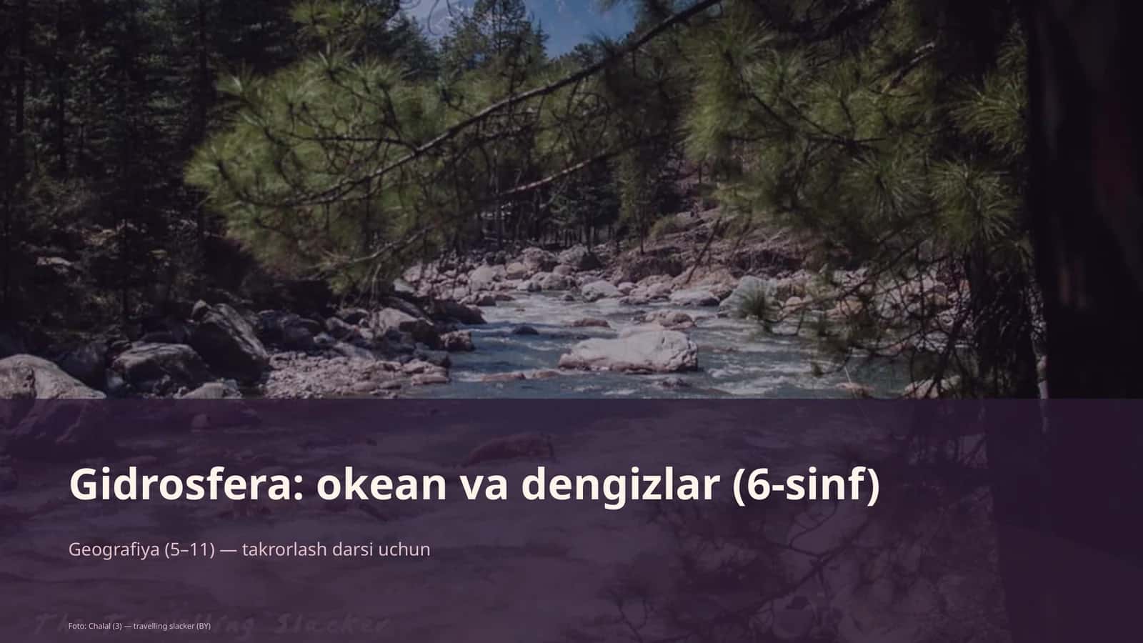 Gidrosfera: okean va dengizlar (6-sinf)