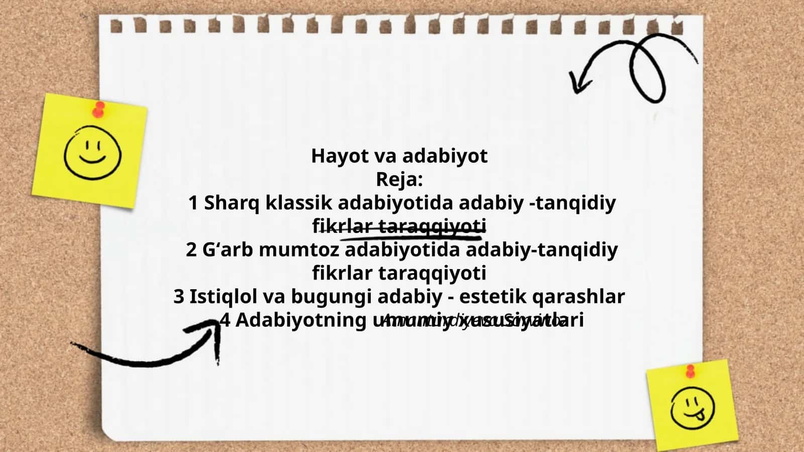 Hayot va adabiyot