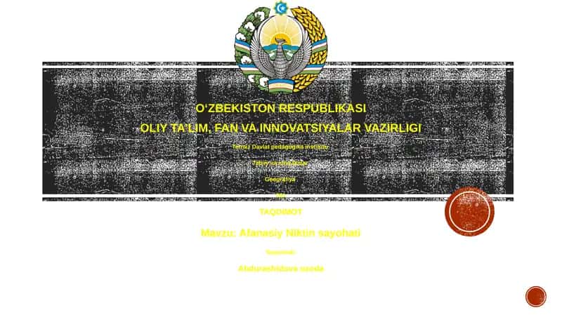 Afanasiy Niktin sayohati
