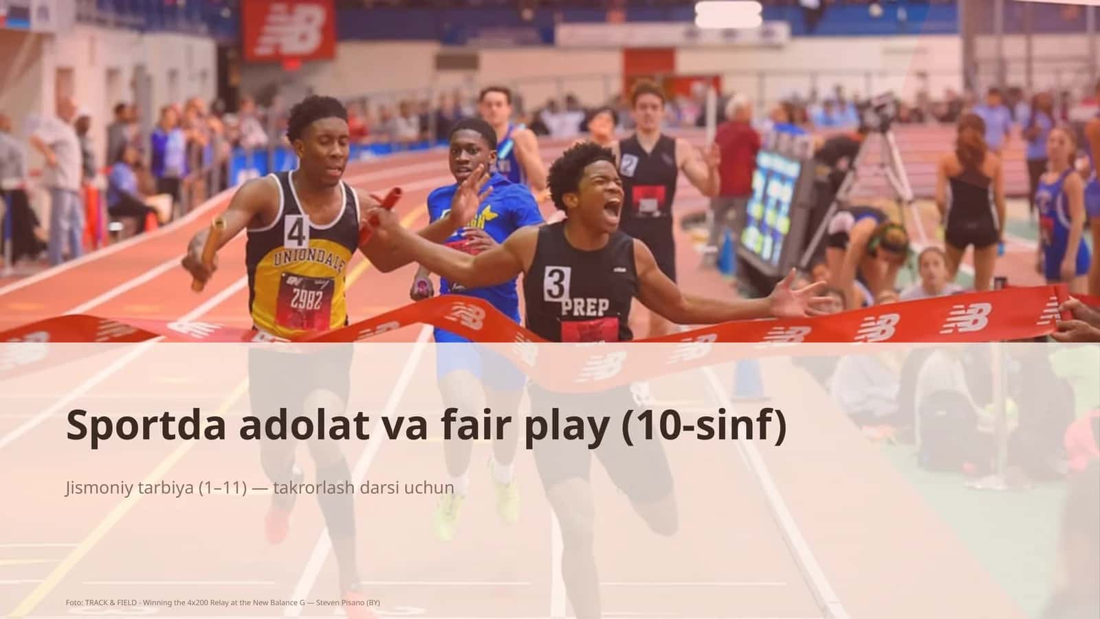 Jismoniy tarbiya (1–11) takrorlash darsi