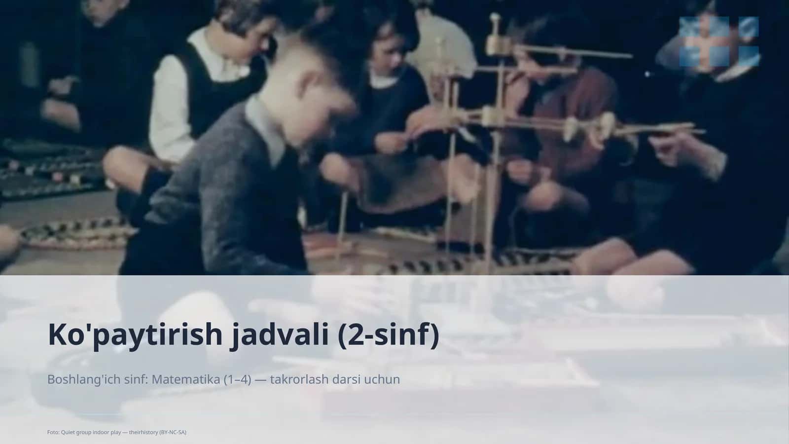 Ko'paytirish jadvali (2-sinf)