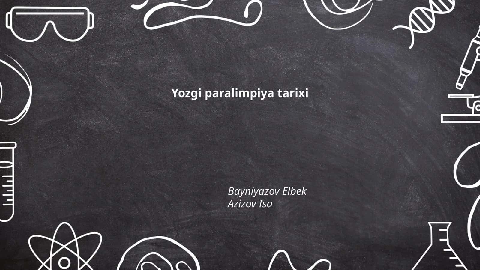 Yozgi Paralimpiya tarixi