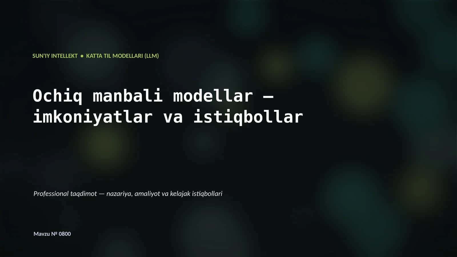 KATTA TIL MODELLARI (LLM)